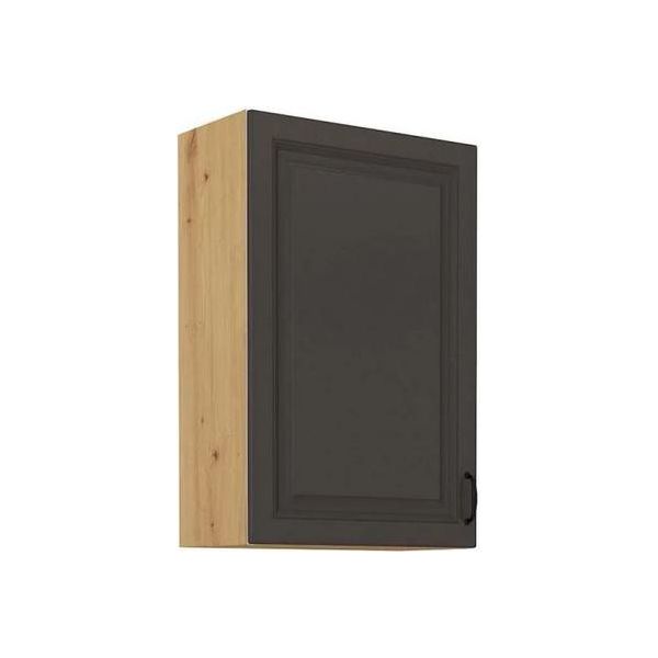 Mobile Cucina Con Ripiano Superiore 60 Cm Fryzia - Rovere Artigianale / Grafite-image