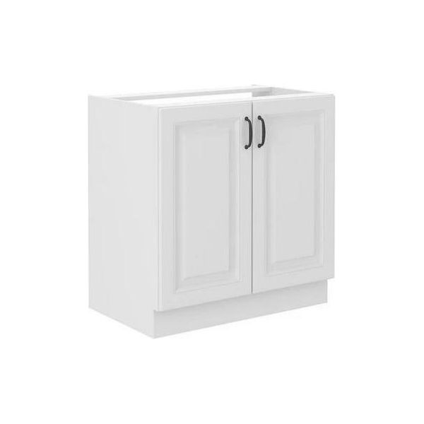 Mobile Cucina Basso Sottolavello 80 Cm Fryzia - Bianco + Lavello Gratis-image