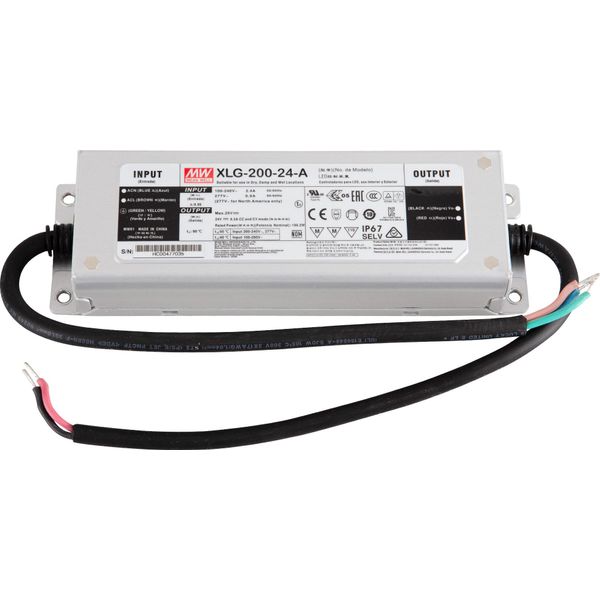 Soluzione Led Alimentatore Mean Well Xlg 24V 200W IP67 XLG-200-24-A-image