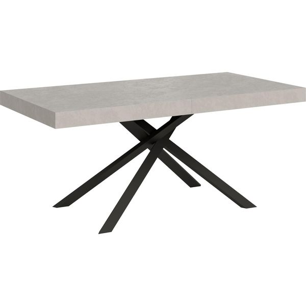 Ityhome - Tavolo Allungabile 180/284X90 Cm Karida Cashmere Gambe Antracite-image
