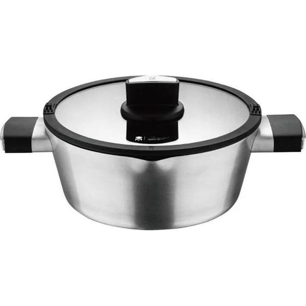 Pentola Masterpro In Alluminio Fuso Con Coperchio, Ø 24Cm 3,9L Di Roland Trettl, 35X24X10 Cm-image