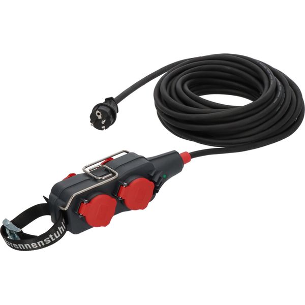 Brennenstuhl Professional Powerblock Con Cavo Di Prolunga Pb 1100 IP54 A 4 Vie 15M Nero H07RN-F 3G1,5-image