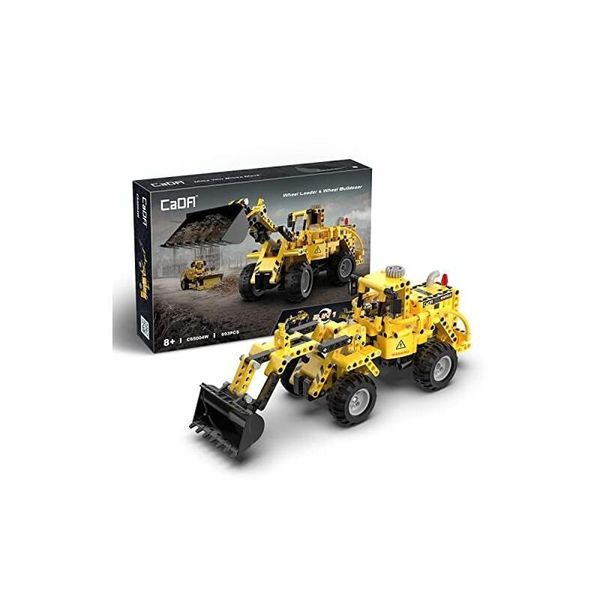 Ciascuno Set Di Blocchi Da Costruzione 2 In 1, Caricatore E Bulldozer 693 El Ciascuno-image