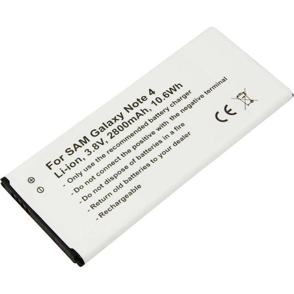 Avizar, Batteria Compatibile Galaxy Note 4 Li-Ion 3,8V 2800Mah Nfc,-image