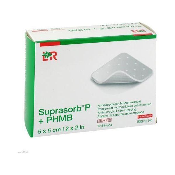Medicazione In Schiuma Suprasorb P+Phmb 5X5 Cm 10 Pz-image