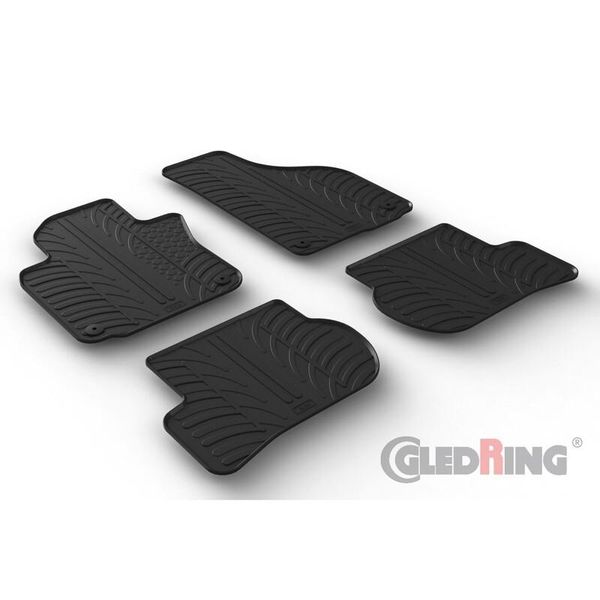 Tappetini Auto In Gomma Gledring Vw Scirocco 2005-2012-image