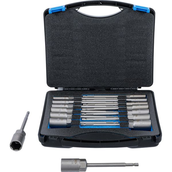 Bgs Set Di Chiavi A Bussola Esagono Esterno Extra Lungo 6,3 Mm (1/4") Per Punte Sw 5,5 - 19 Mm 15 Pezzi - 70147"-image