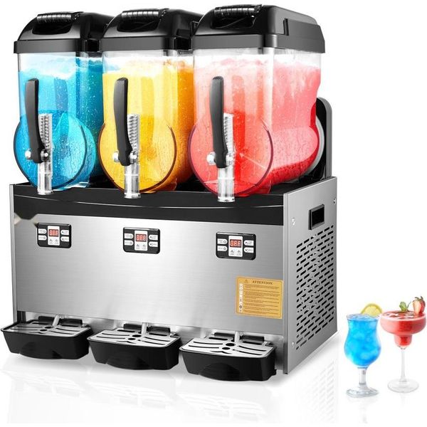 Macchina Per Granite Commerciale 12Lx3 - Margarita E Smoothie - Macchina Per Bevande Per Catering - Macchina Per Granite Di Alta Qualità-image