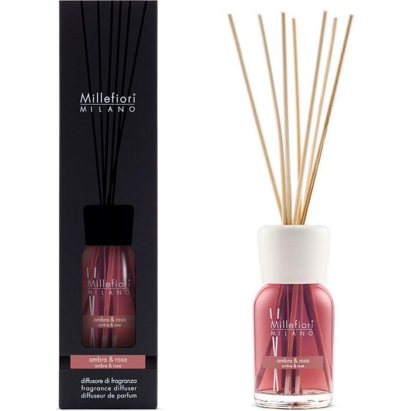Millefiori Milano Fragrance Diffuser Ambra & Rosa 100 Ml-image