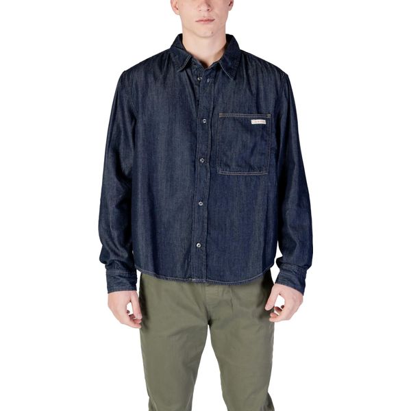 Calvin Klein Jeans Uomo Camicia Blu 482773 : Taglia - M Taglia: M-image