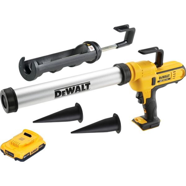 Pistola Per Calafataggio A Batteria Dewalt Dce 581 Nk 18 V 310 Ml + 1X Batteria Ricaricabile 2,0 Ah + Custodia - Senza Caricabatterie-image