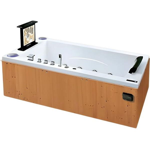 Whirlwanne Whirlpool Blubberbad Hydromassagewanne Spa-Bath 190X115 Cm-image
