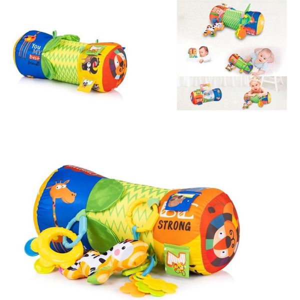 Chipolino Baby Cushion Roll Cuscino Gioco, Cuscino Giocattolo, Anelli Per La Dentizione, Giocattoli Da Afferrare Verde-image