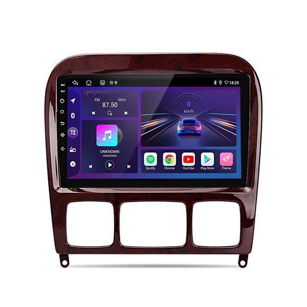 Per Mercedes-Benz Classe S/Cl W220 W215 Autoradio 6+128G Android 14 Carplay Gps Navi Wifi 4G-LTE Bt Dab+ Swc Usb Dsp 8-Core-image