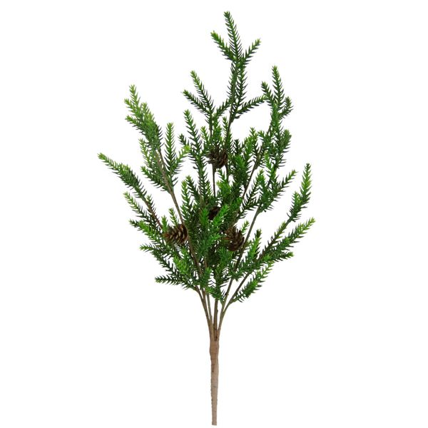 Kunstzweig I.Ge.A. "Tannenbusch", GrüN, B:20Cm H:47Cm L:13Cm, Kunststoff, Kunstpflanzen, Kunstzweig, KüNstlicher Tannenzweig Dekozweig Weihnachtsdeko Kranz Floristik-image