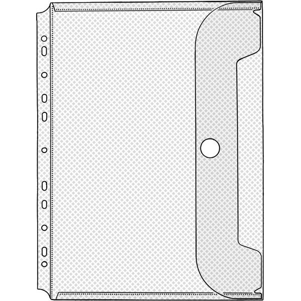 Veloflex® 5342 100 Buste Per Documenti Serie Crystal - Trasparenti, Per A4, Confezione Da 10-image