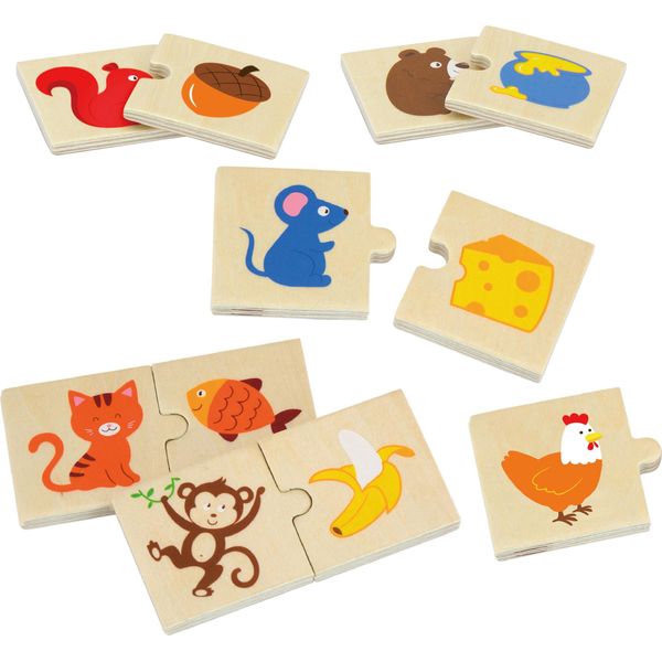 Puzzle In Legno Viga Dai Da Mangiare Al Tuo Animale Domestico Cosa Mangiano Gli Animali-image