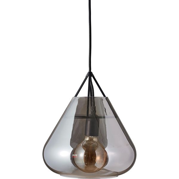 Lampada A Sospensione Led, Lampada A Sospensione, Lampada A Soffitto A Sospensione, Lampada A Sospensione Per Tavolo Da Pranzo, Lampada A Sospensione Per Soggiorno, Design Scandinavo, Lampada, Volta In Vetro Scuro-image