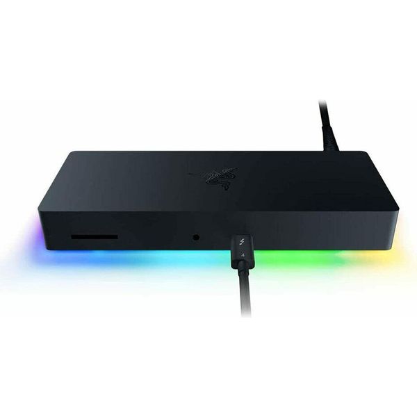 Razer Thunderbolt 4 Dock - Usb 3.2 Gen 2 (3.1 Gen 2) Type-C - Nero - Sd - 8K Ultra Hd - 3,5 Mm - RJ-45 - Usb 3.2 Gen 2 (3.1 Gen 2) Type-A - Usb 3.2 Gen 2 (3.1 Gen 2) Type-C - Alluminio-image