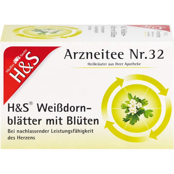 H&S Tè Medicinale Alle Foglie Di Biancospino Con Fiori, 20 Pz. Bustine Filtro-image