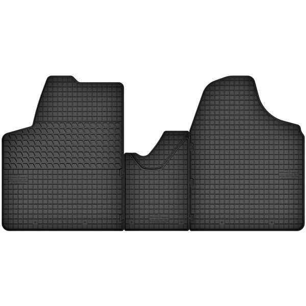 Tappetini In Gomma Adatti Per Fiat Scudo Ii (2006-2016) Set Di Tappetini In Gomma Neri + Tappo-image