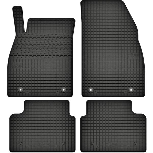 Tappetini In Gomma Adatti Per Chevrolet Malibu Viii (Dal 2017) Set Di Tappetini In Gomma Neri + Tappo-image