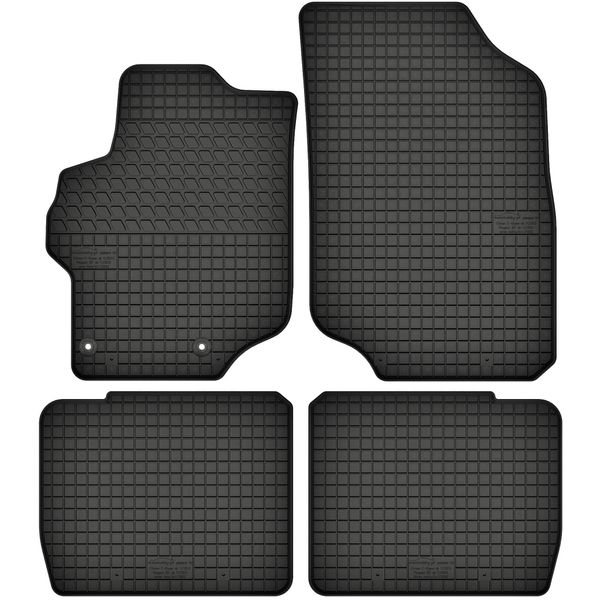 Tappetini In Gomma Adatti Per Citroen C-Elysee/Peugeot 301 (Dal 2012) Set Di Tappetini In Gomma Neri + Tappo-image