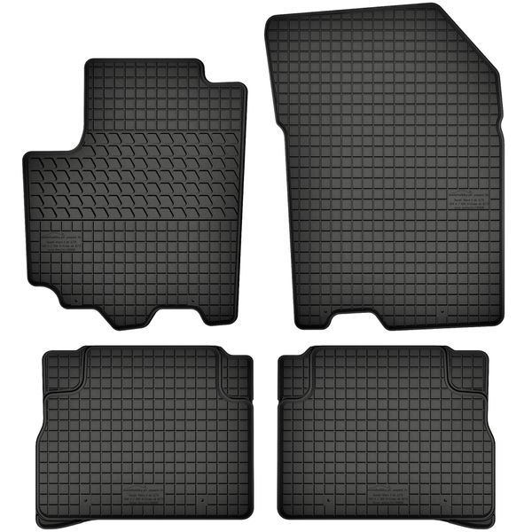 Tappetini In Gomma Adatti Per Suzuki SX4 Ii (Dal 2013) Set Di Tappetini In Gomma Neri + Tappo-image