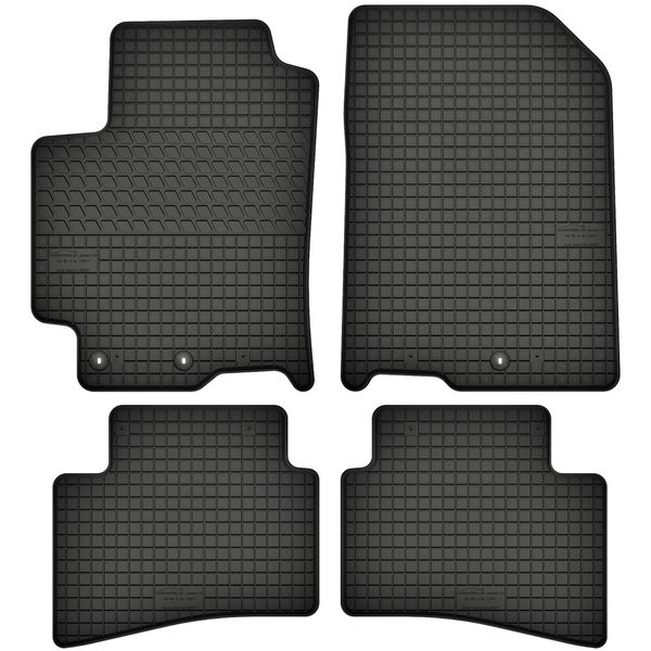 Tappetini In Gomma Adatti Per Kia Rio Iv (Dal 2017) Set Di Tappetini In Gomma Neri + Tappo-image
