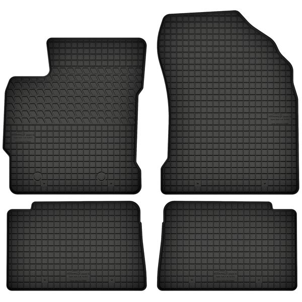 Tappetini In Gomma Adatti Per Toyota Auris Ii (Dal 2013) Set Di Tappetini In Gomma Neri + Tappo-image