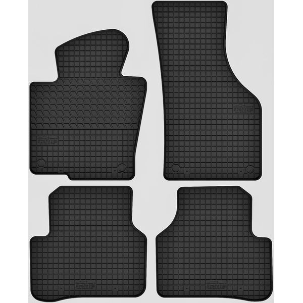 Tappetini In Gomma Adatti Per Vw Passat B7 (2010-2014) Set Di Tappetini In Gomma Neri + Tappo-image