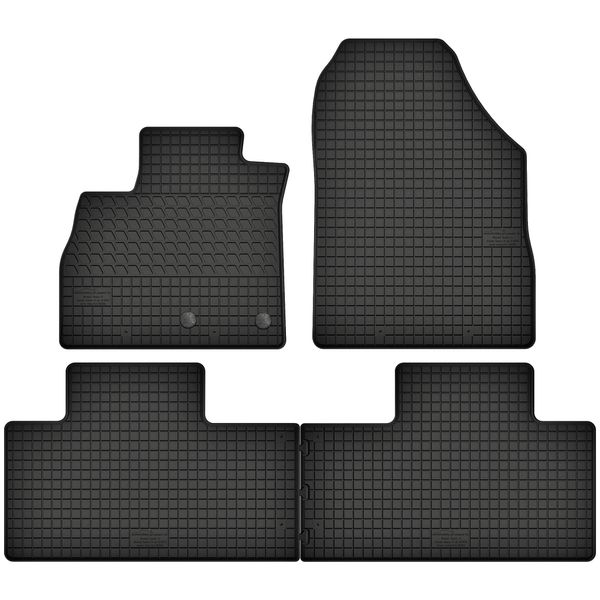 Tappetini In Gomma Adatti Per Renault Scenic Iv (Dal 2015) Set Di Tappetini In Gomma Neri + Tappo-image