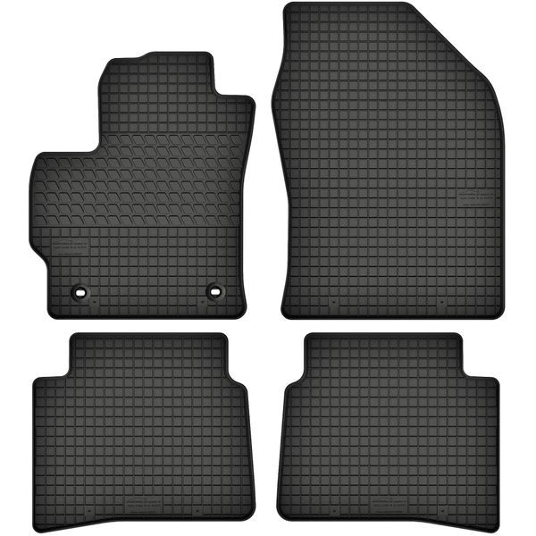 Tappetini In Gomma Adatti Per Toyota Corolla Xii E21 (Dal 2018) Set Di Tappetini In Gomma Neri + Stopper-image