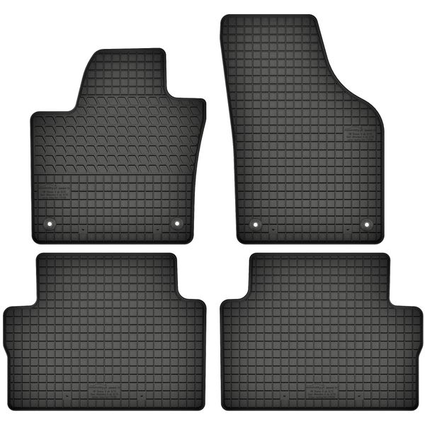 Tappetini In Gomma Adatti Per Seat Alhambra Ii (Dal 2010) Set Di Tappetini In Gomma Neri + Tappo-image