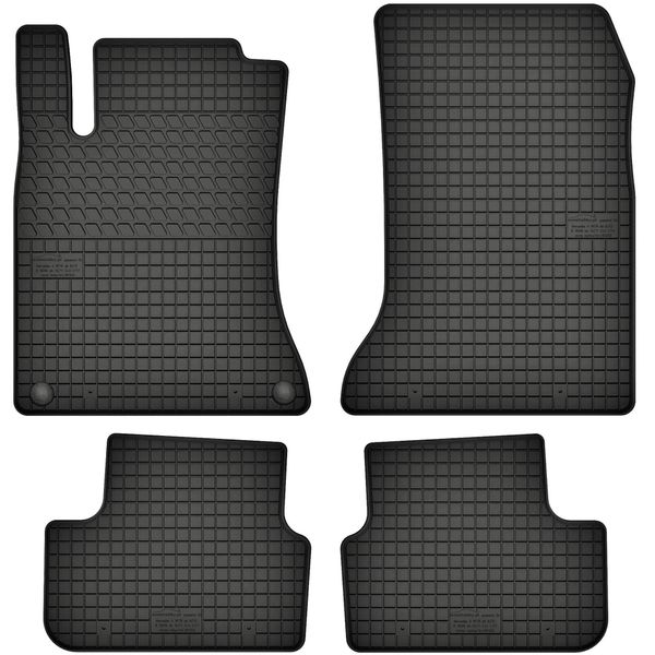 Tappetini In Gomma Adatti Per Infiniti Q30 (Dal 2016) Set Di Tappetini In Gomma Neri + Tappo-image