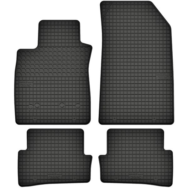 Tappetini In Gomma Adatti Per Renault Clio Iii (2005-2012) Set Di Tappetini In Gomma Neri + Tappo-image