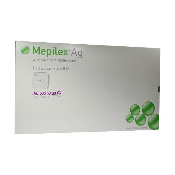Medicazione In Schiuma Mepilex Ag 10X20 Cm Sterile 5 Pz-image