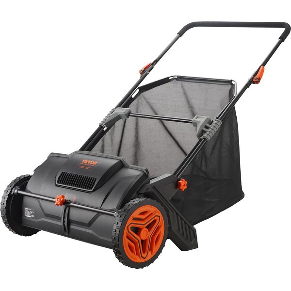 Vevor Tosaerba Manuale Larghezza Di Spazzamento 53,5 Cm Tosaerba Manuale 99L Capacità Del Cesto Di Raccolta Tosaerba Ad Aspo 112X67X90Cm Tosaerba Ad Aspo Manuale Regolabile Per Spazzare Foglie Erba Tagliata Piccoli Rami-image