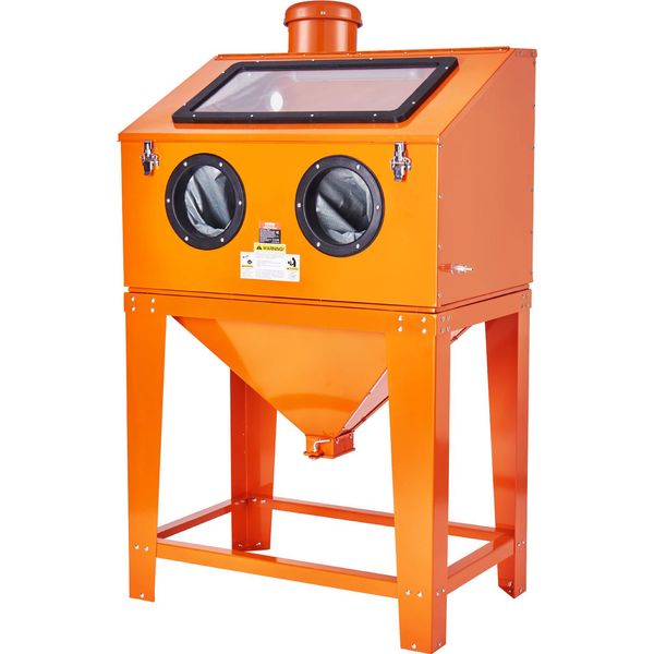Vevor Armadio Di Sabbiatura Da 90 Galloni Con Sistema Di Raccolta Delle Polveri Da 1,8 Galloni Armadio Di Sabbiatura Da 40-120 Psi Con Pistola Di Sabbiatura Per La Rimozione Di Vernice E Ruggine-image