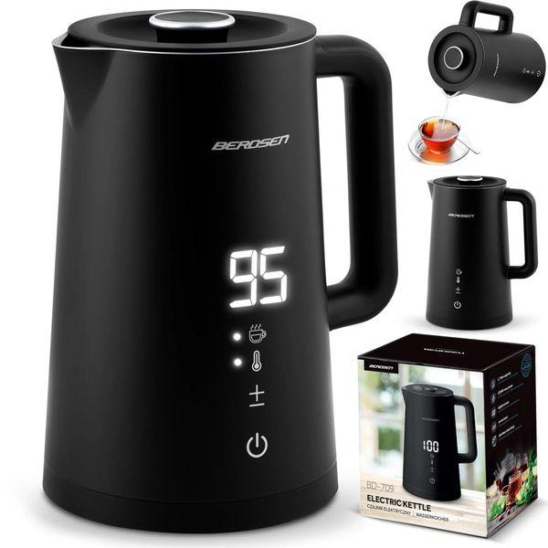 Bollitore Elettrico 1,7 L Berdsen BD-709 Nero-image