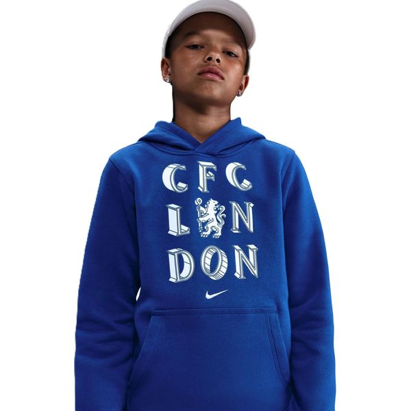 Bluza Z Kapturem Nike Junior Chelsea Londyn HM3649-495 S (128-137Cm)-image