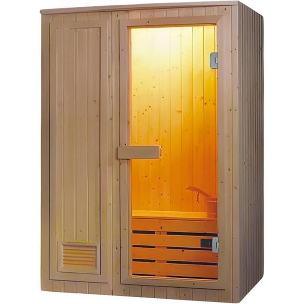 Sauna Benessere In Legno Massiccio Sauna Sauna Camera Sauna Sauna Casa Sauna Sauna Cabina 120X100 Cm-image