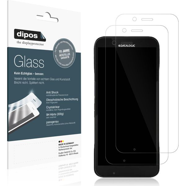 2X Pellicola Protettiva Per Datalogic Memor 17 Hc Protezione Vetro Flessibile 9H Dipos-image