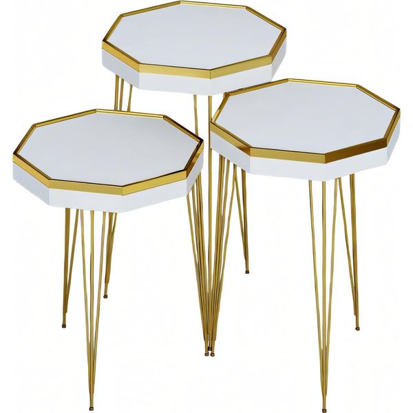 Tavolini In Legno Bianco In Stile Moderno, Versatili Ed Eleganti-image