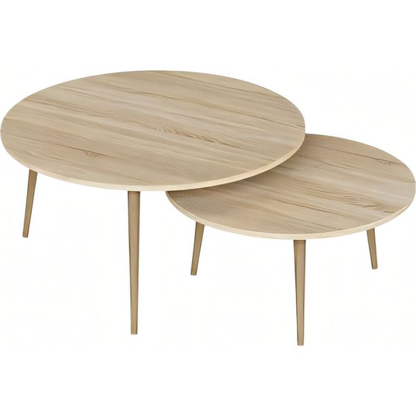Eleganti Tavolini In Legno Marrone In Stile Moderno-image
