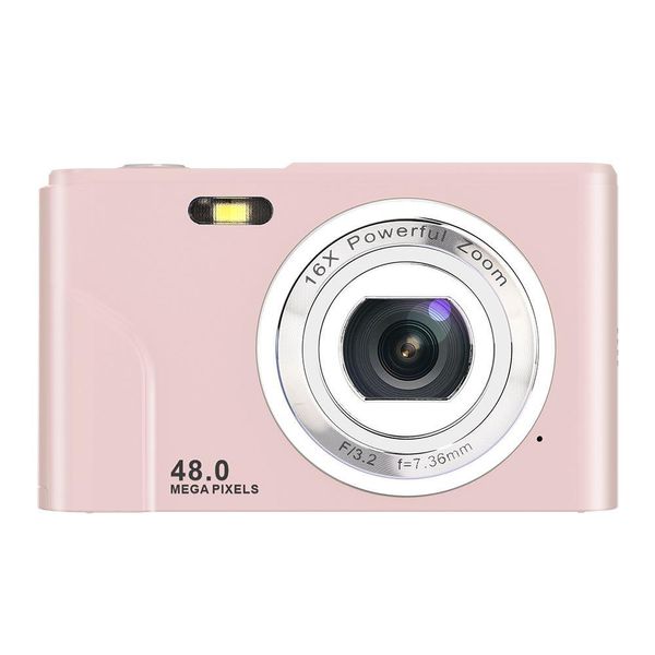 Aiorber Fotocamera Digitale Compatta Con 48MP, Zoom 16X, Per Viaggi E Fotografia - Rosa-image