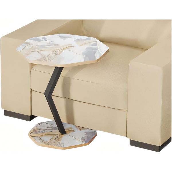Tavolino In Legno Multicolore Dal Design Moderno-image