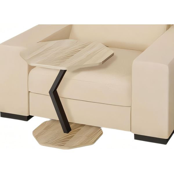 Tavolino In Legno Marrone In Stile Moderno Ed Elegante-image
