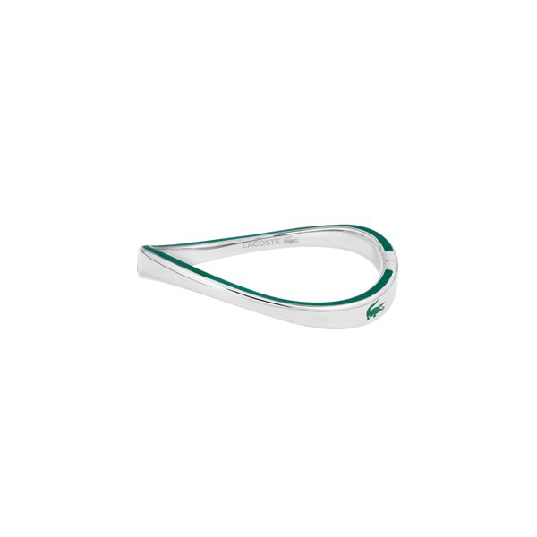 Armreif Lacoste "Glori", Edelstahlfarben, GrüN, ArmbäNder, Damen, Edelstahl, Armreif-image