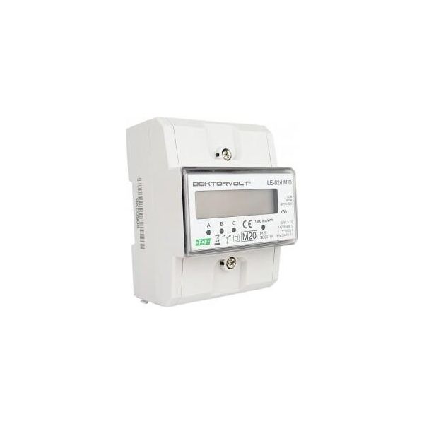 Contatore Elettrico Trifase Mid 0,25÷10(80)A Contatore LE-02D Mid F&F 2686-image
